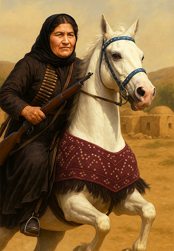 تصویرسازی بی بی مریم بختیاری